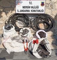 MERSİN’DE KABLO HIRSIZLIĞI